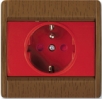 UPS Socket 2P+ Child Protection Red